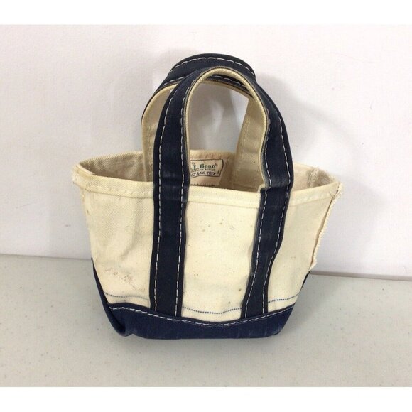 L.L. Bean Handbags - Vintage LL Bean Mini Boat and Tote Bag Canvas